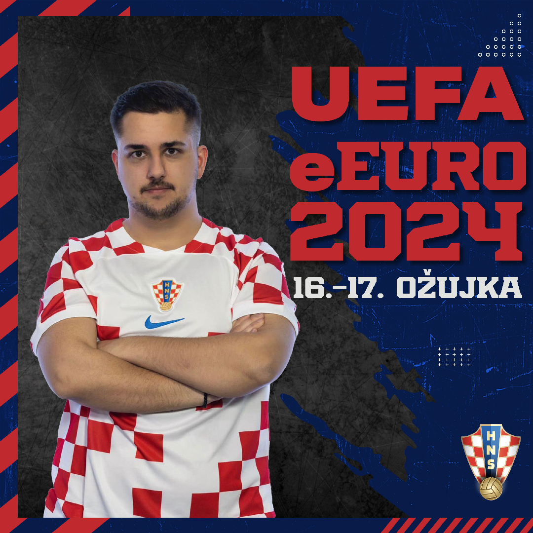 HNS_CFF's tweet image. Pripremite se za napetu akciju jer se naš reprezentativac @FIFAFICO sprema za UEFA eEuro na #FC24: pratite ga uživo na twitch.tv/FIFAFICO od 16. do 17. ožujka u 12:00 sati! ⚽️🎮