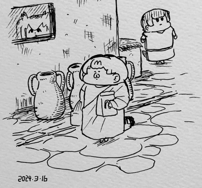 何やら持ち帰って来たサーバルみんみトゥス 