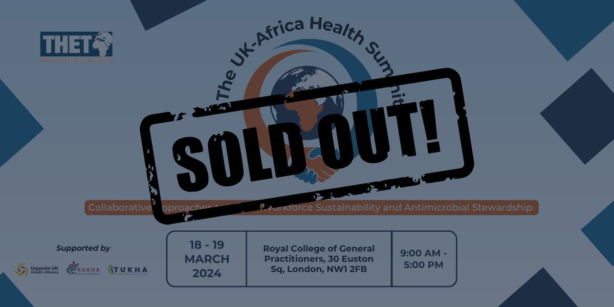 The #UKAfricaHealthSummit 2024 is officially sold out! We're overwhelmed by the incredible response to this flagship event exploring cross-border collaboration in #globalhealth on March 18-19. Thank you to all who registered - we can't wait to welcome you in London!