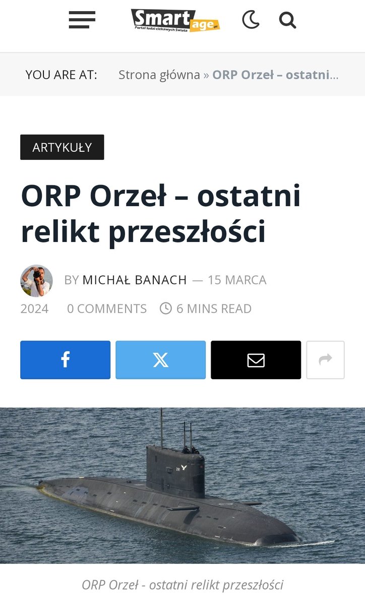 Głupszego nagłówka dziś nie przeczytacie 🙃
#SubSaturday #ubootyWsoboty
smartage.pl/orp-orzel-osta…