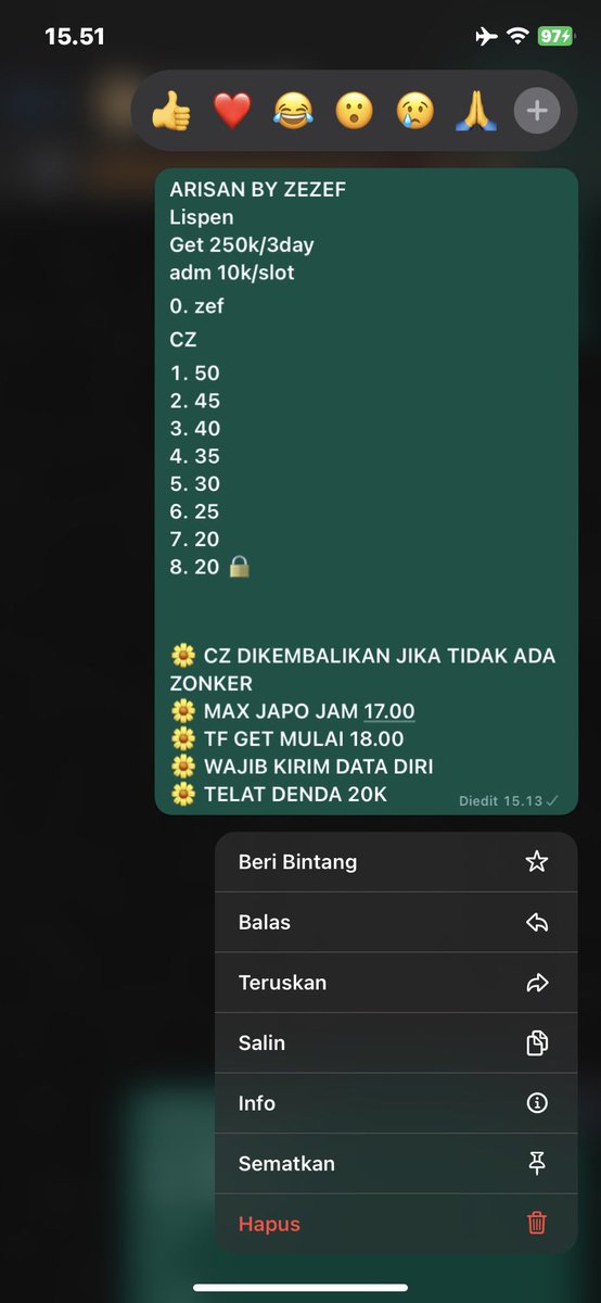 ryzzzffn's tweet photo. guys aku open arisan ya barangkali ada yang mau boleh join grupnya https://t.co/C5f3a6LEle 
#zonauang https://t.co/pdstZSA1fy