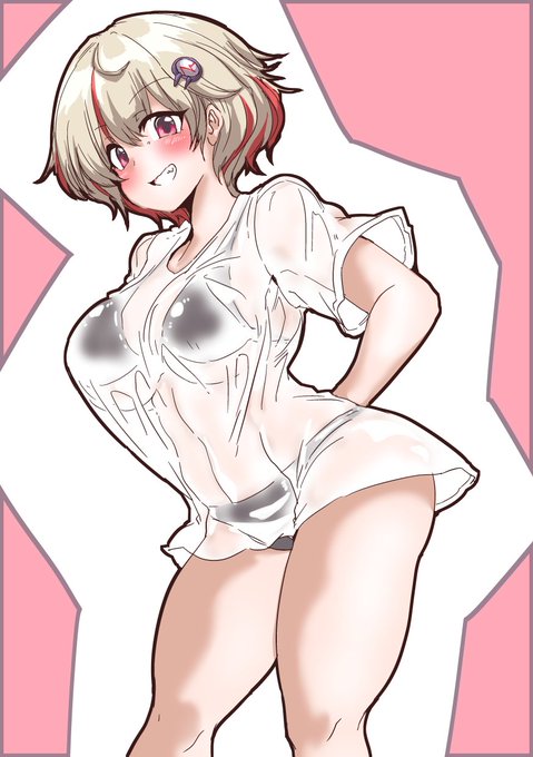 今日の日課はふぁんてぃあぷらんからビキニ透けTシャツユニちゃんです 