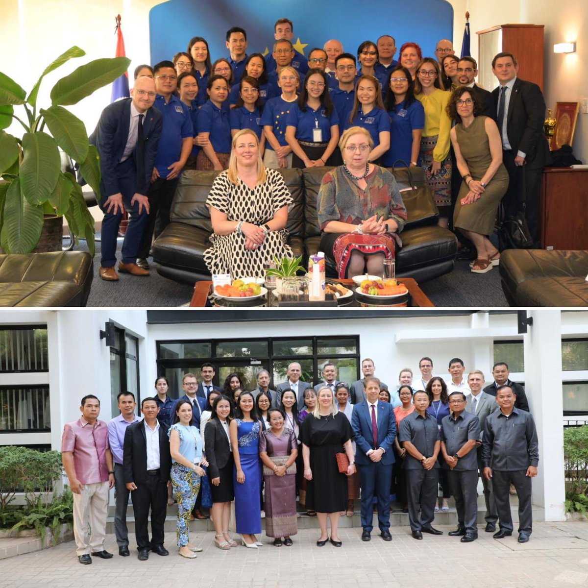 JuttaUrpilainen's tweet photo. Time to thank. I had a great visit to 🇰🇭 and 🇱🇦. @EUinCambodia and @euinlaos made it a success! 

On the ground, in each country, our delegations are the heart of  #TeamEurope. Together we deliver on #GlobalGateway and advance 🇪🇺 external action objectives. https://t.co/LMfj1SwCTx