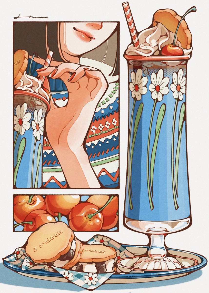 レーズンバターサンドとコーヒーフロート