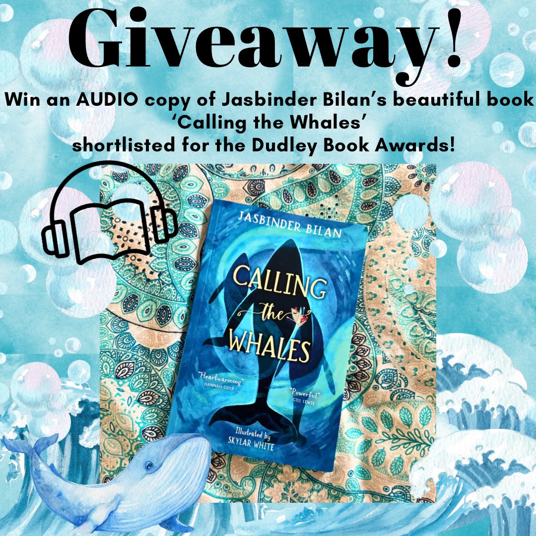 BOOK GIVEAWAY🎧📚🐋 @jasinbath’s fab eco adventure ‘Calling the Whales’ has been shortlisted for the Dudley Book Awards 2024 🥳To celebrate we are giving away TWO audio book copies, 1 on X & 1 on Insta📖 Re-post, follow us & tag friends to enter! Open this weekend ONLY!!🤩🩵