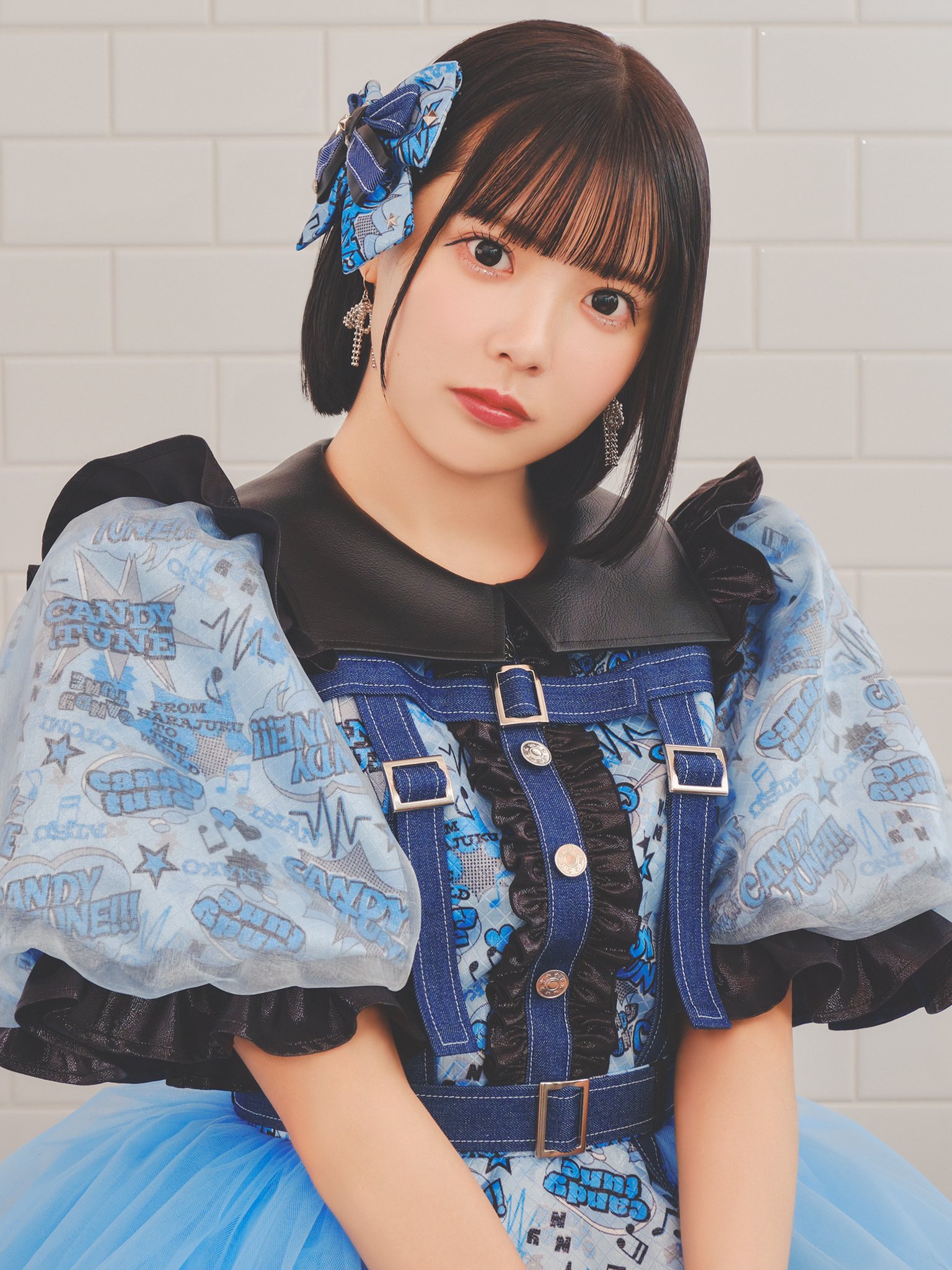 美品　CANDYTUNE　きゃんちゅーと初めての夏Tee 福山梨乃　※注意あり 🩵🍬🩵🍬🩵🍬🩵🍬🩵🍬🩵🍬🩵 𝐂𝐀𝐍𝐃𝐘 𝐓𝐔𝐍𝐄 𝐍𝐄𝐖