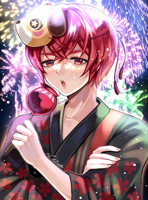 「fireworks yukata」 illustration images(Latest)