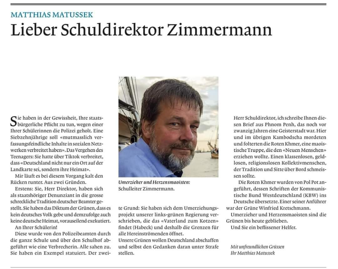 Ich bin Ossi! Ich war 26 zur Wende! Ich weiß, es ist nicht 5 vor, sondern schon 5 nach 12!