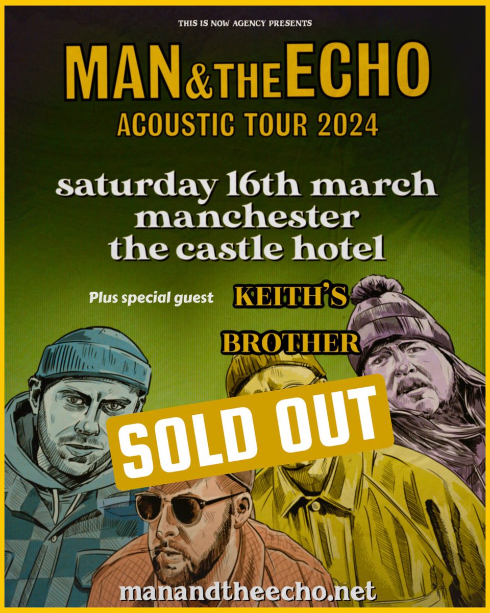 TIMES FOR TONIGHT. DOORS - 7:00 KEITH’S BROTHER - 7:45 M&TE - 8:45