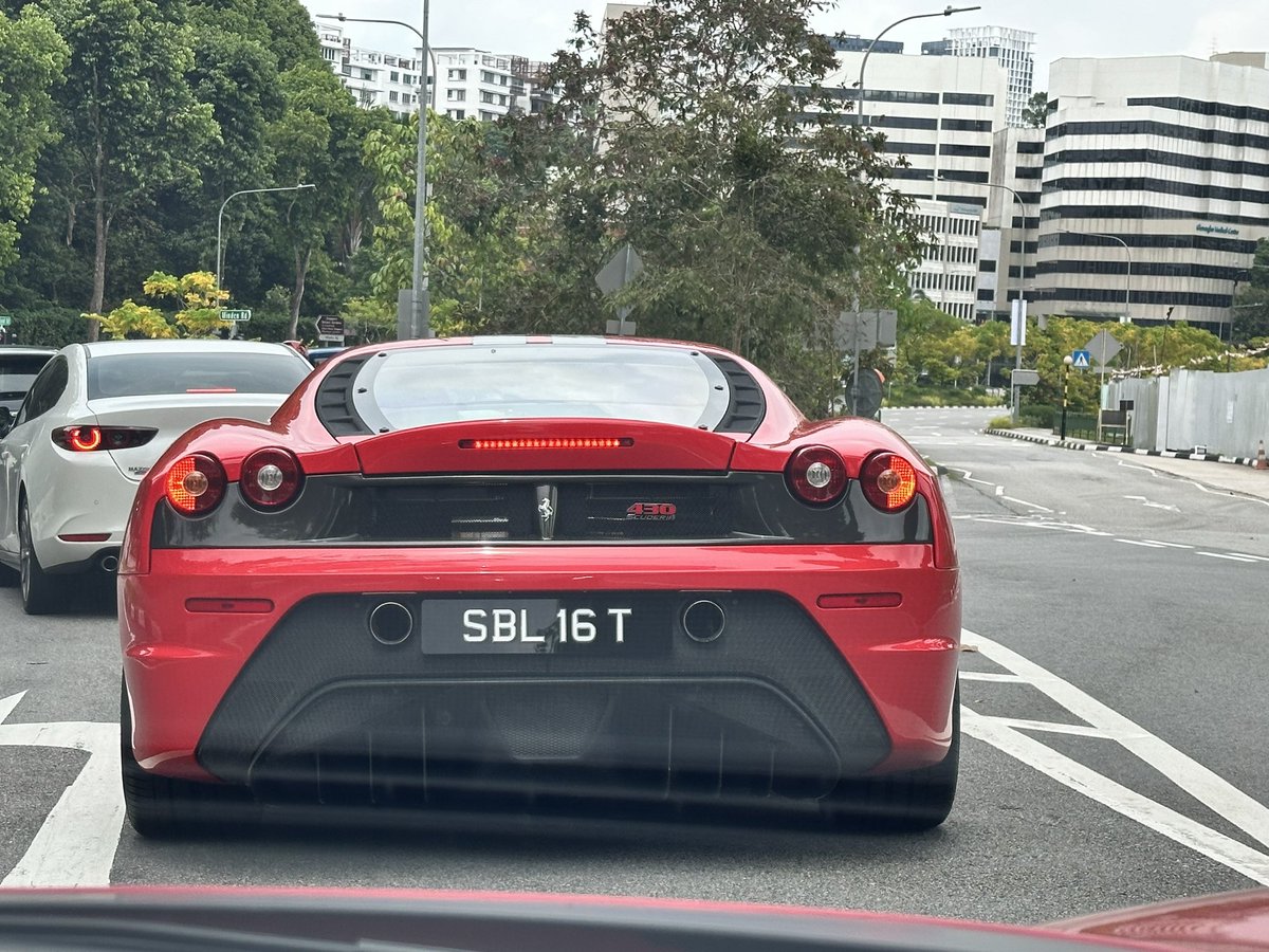 Rear view of my friend’s 430 Scuderia. Awesome car and such low mileage!