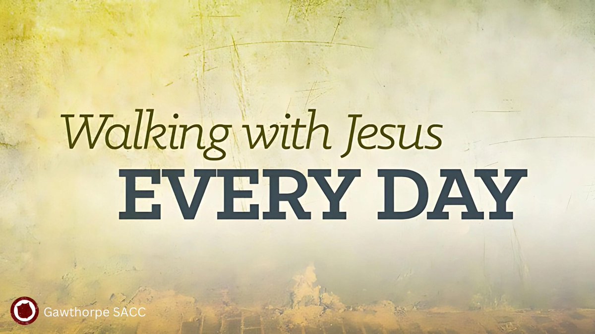 Life is somewhat hectic, and there is only 24 hours in a day. Do we always make the time we should to ‘walk with Jesus’?