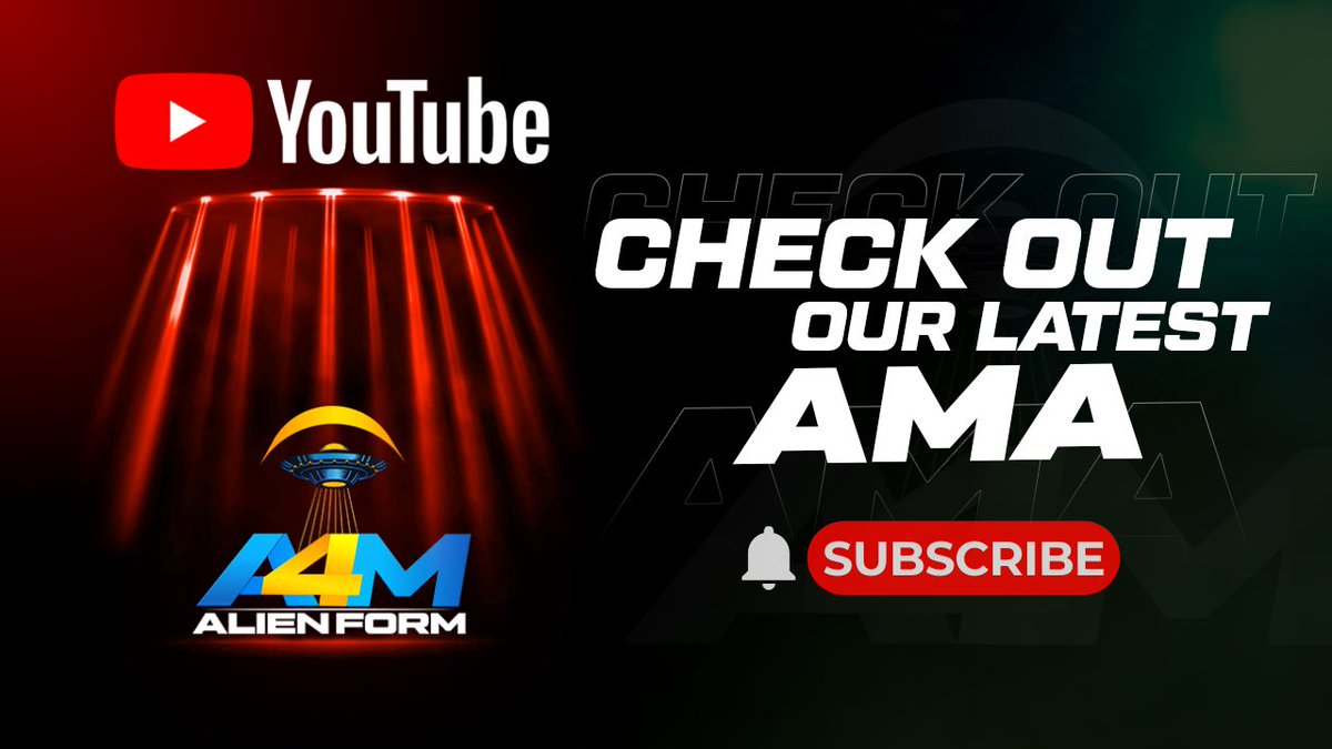 alien_4m's tweet photo. Aliens, have you joined #AlienForm on YouTube? 

Please show your support for our community project &amp; join now if you haven't &amp; join all #A4M Official Social Media accounts. 

Please don't forget to Like, Comment, Follow, &amp; Subscribe. 

Socials > https://t.co/5h8PgFi18G
#A4MU https://t.co/fv7BrvjQry