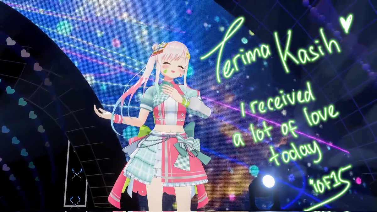 airaniiofifteen's tweet photo. Terima kasih IOFORIA 💚❤️

今日皆からいっぱい愛をもらいました✨
気持ちよく眠れそうです☺️

Banyak banyak cinta, iofi

#hololivefesEXPO24_DAY1 https://t.co/fjyMlFdqAn