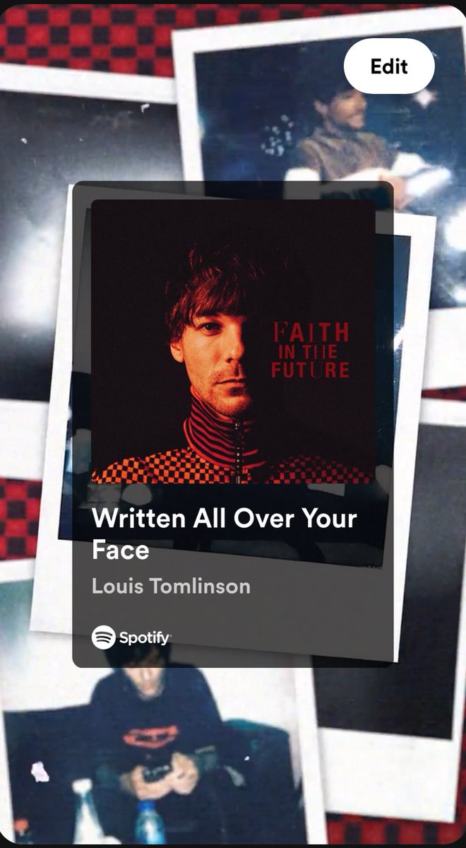 🤔 || If I ask you what’s your favourite lyric in the song ‘Written All Over Your Face’ by Louis Tomlinson (I’m sure I know the answer 😉), what would your answer be? Reply below with the screenshot of your favourite lyric from the song 💃