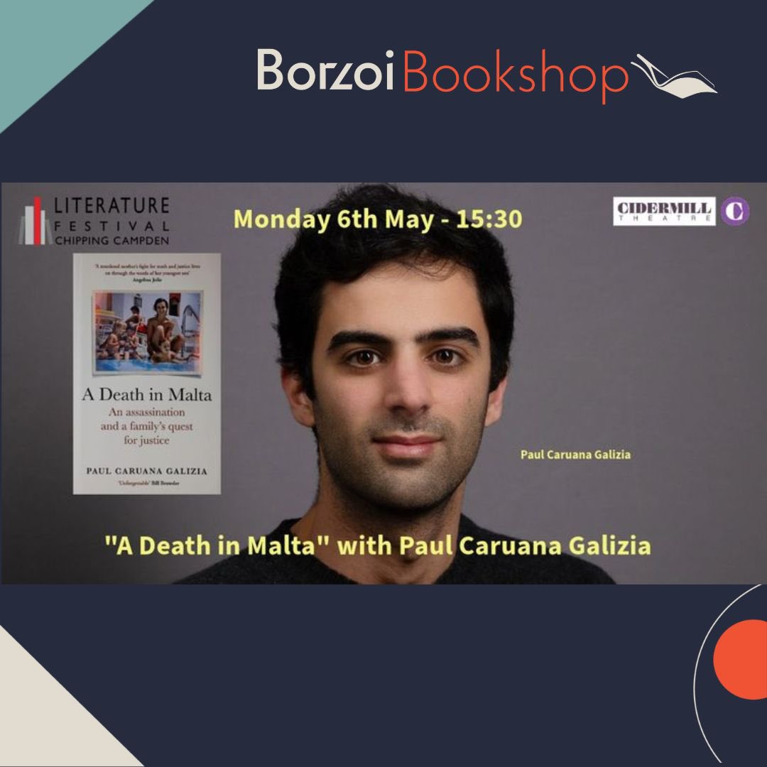 Paul Caruana Galizia in conversation with Lindsay Mackie tells the story of how with his two brothers and their father he began a quest to discover who was responsible for their mother Daphne's murder. chippingcampden.ticketsolve.com/ticketbooth/sh…