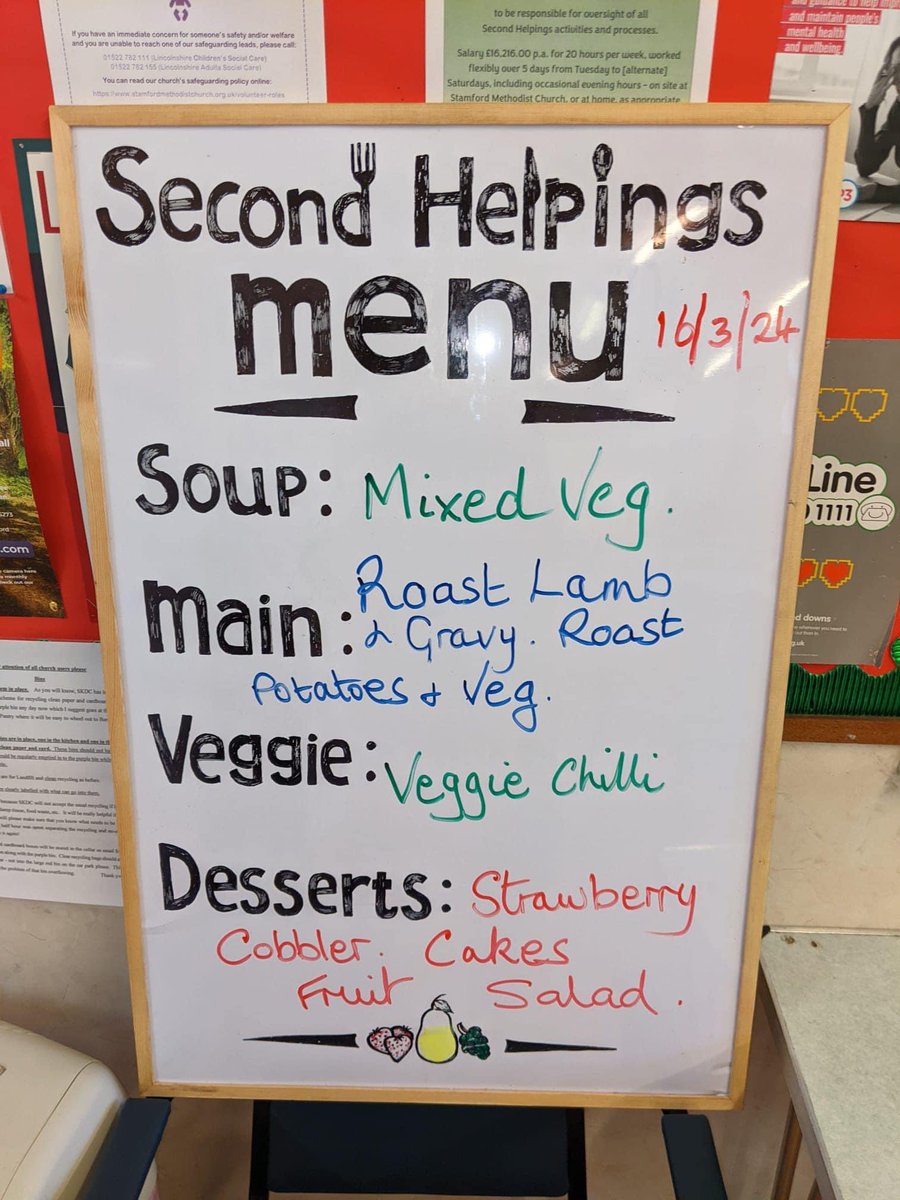 We have this delicious 3 course meal on offer today, prepared for by our volunteer chefs, and all on a Pay as you feel basis!

We are based at Barnhill Methodist Church, and open 12-2pm, and our  Pantry is open from 10.30 for your weekly veg 🥬🥦🍎🥒🥔🥕