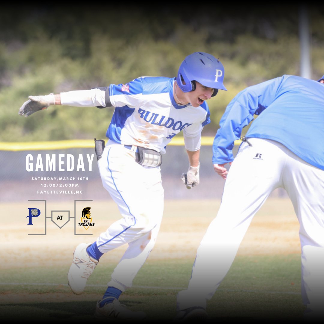 Pitt CC Athletics (@pittccathletics) on Twitter photo GAMEDAY!
<a href="/pittccbaseball/">Pitt CC Baseball</a> travels to Fayetteville Tech to take on the Trojans in a double-header beginning at 12:00 PM!
#BEADAWG GAMEDAY!
<a href="/pittccbaseball/">Pitt CC Baseball</a> travels to Fayetteville Tech to take on the Trojans in a double-header beginning at 12:00 PM!
#BEADAWG