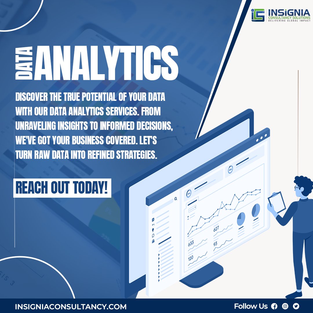 InsigniaCS's tweet photo. Transform your business with data-driven decision-making! Our expert analytics services empower you to uncover hidden opportunities, enhance efficiency, and stay ahead of the competition. Let's shape the future together! 🚀 #DataAnalytics #BusinessTransformation #DataDriven https://t.co/Gdc8ShcgNw