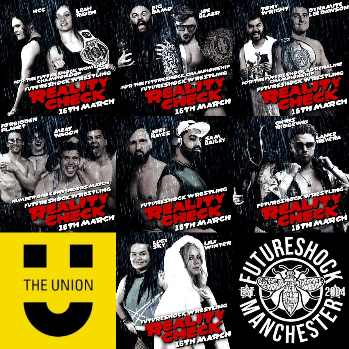 Happy FutureShock day! Ringside sold out! Remaining tickets on sale at skiddle.com/e/37263650 or get yours on the door from 5:30pm.