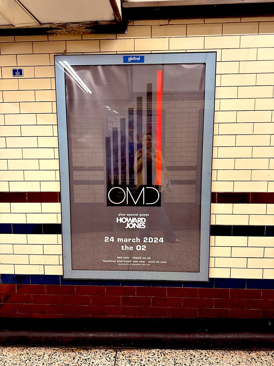 Nice to see this poster in the London Underground! I assume you’ve already got your ticket 🎟️. @OfficialOMD @TheO2