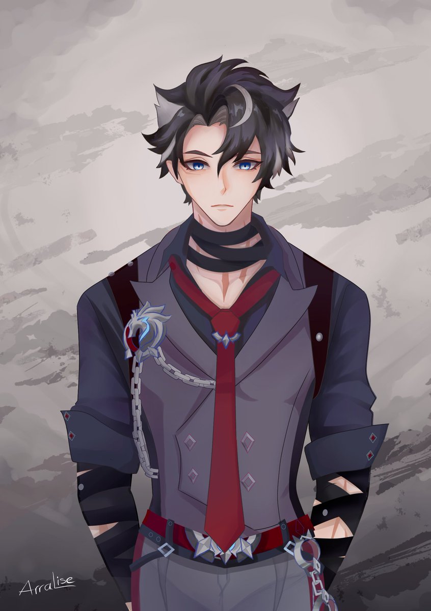 arralise's tweet photo. 🐺🐺
#Wriothesley #GenshinImpact https://t.co/QLSqG5L2cr