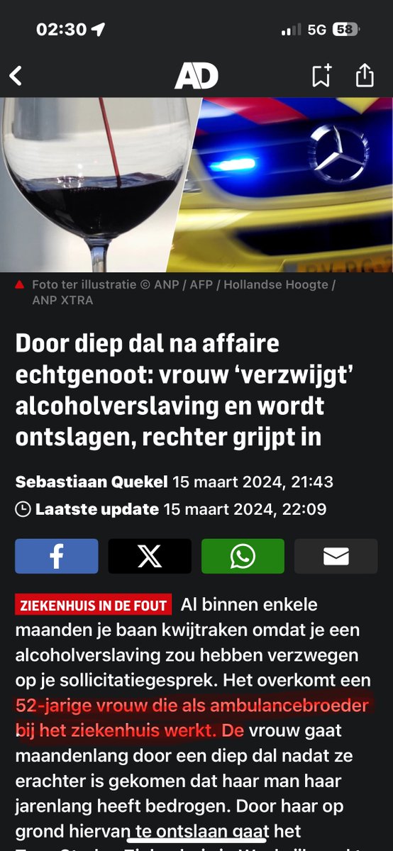 Tjonge, jonge <a href="/ADnl/">AD.nl</a> Hoezo een 52-jarige vrouw werkzaam als ambulancebroeder in het ziekenhuis????