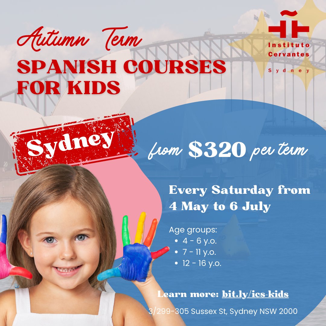 Calling all young adventurers in Sydney! 🎨 Dive into interactive lessons designed to spark creativity and curiosity 🌈 Discover the beauty of Spanish through games, music, and storytelling Register here → bit.ly/ics-kids #SpanishForKids #LanguageLearning #Sydney