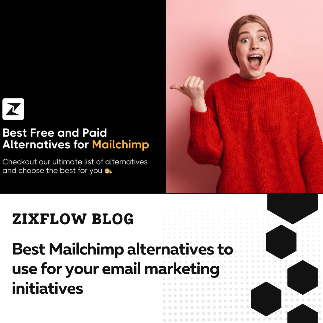 ZixflowApp's tweet photo. Are you wondering if Mailchimp is the right fit for your email marketing efforts? ๐ค
If so, then you should read our newest blog post on the 13 best Mailchimp alternatives before making a decision.โก
#EmailMarketing #MailchimpAlternatives #ZixflowBlog #SaaS #CRM #Zixflow https://t.co/wgf1pZUT27