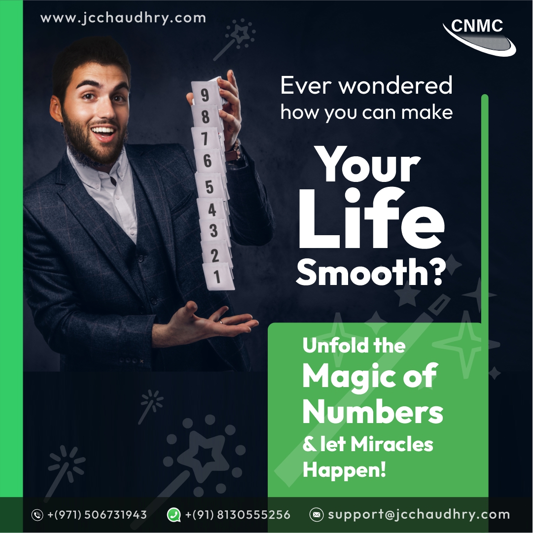 Navigate your life journey with the Power of Numbers. Learn about your numbers and how they can help you reach your goals for a smooth and successful life.

#jcchaudhry #numbersmatter #numbers #numberyreading #magicofnumbers #numberconsultation #luckynumbers #powerofnumbers