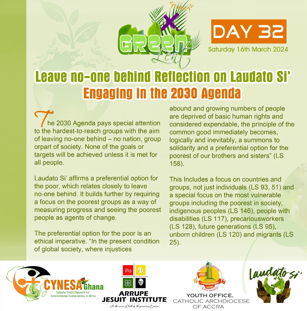 “No voice can be left out, especially voices of the local population most affected by any type of development (LS 183), who currently are absent from much public debate (LS 49).” #greenlent #laudatosi @ZuluQueen6 @OttaroA