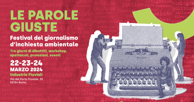 ⏰Solo una settimana!

Se sei a Roma tra il 22 al 24 Marzo, unisciti a noi &amp; <a href="/ASudOnlus/">A Sud</a> per il primo festival sul giornalismo di inchiesta ambientale!

🗓️ Per saperne di più leggi il programma: asud.net/le-parole-gius…
Con <a href="/EcoCircolareCom/">EconomiaCircolare.com</a>