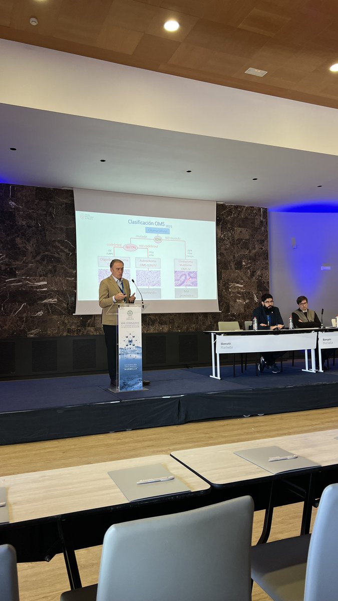 MedNuclear_SAMN's tweet photo. Segunda mesa de las #xxxjornadassamn centradas en los tumores cerebrales con dos excelentes ponentes, el Dr. Javier Arbizu y la Dra. Marina Hodolic.
@SEMNIMoficial https://t.co/JwXlTG87Yt