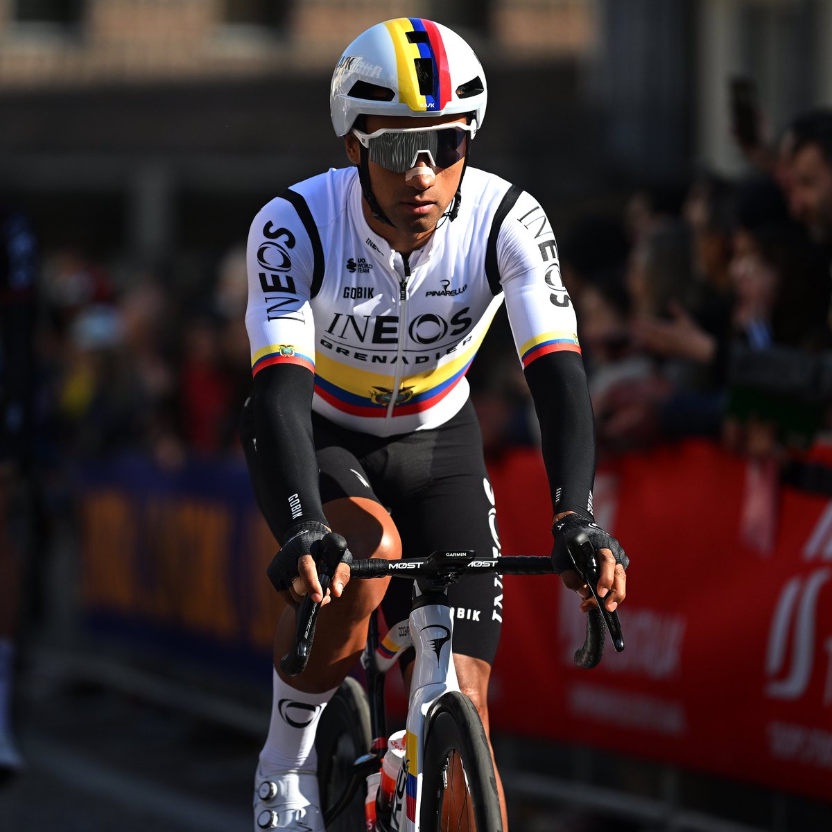 NetcompanyINEOS's tweet photo. 🇪🇨 E C U A D O R 🇪🇨

Watch out for @NarvaezJho in his 🔥 new national champion kit at #MilanoSanremo today 👀 https://t.co/6bKReeKqFx