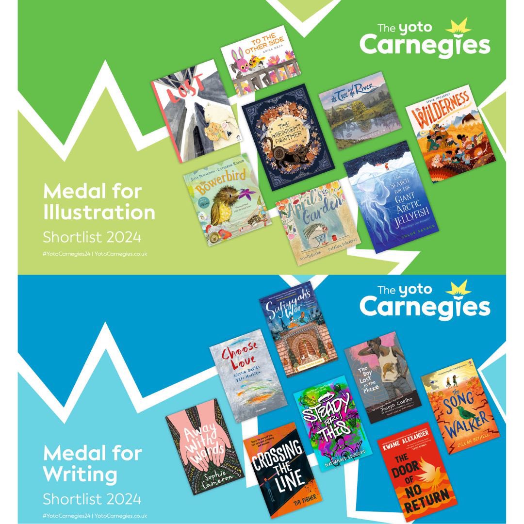 The Yoto Carnegies, the UK’s longest running and best-loved book awards for children and young people, announced their 2024 shortlists this week! What a wonderful selection. Come and choose from our children’s book corner! @CarnegieMedals #kidsbooks
