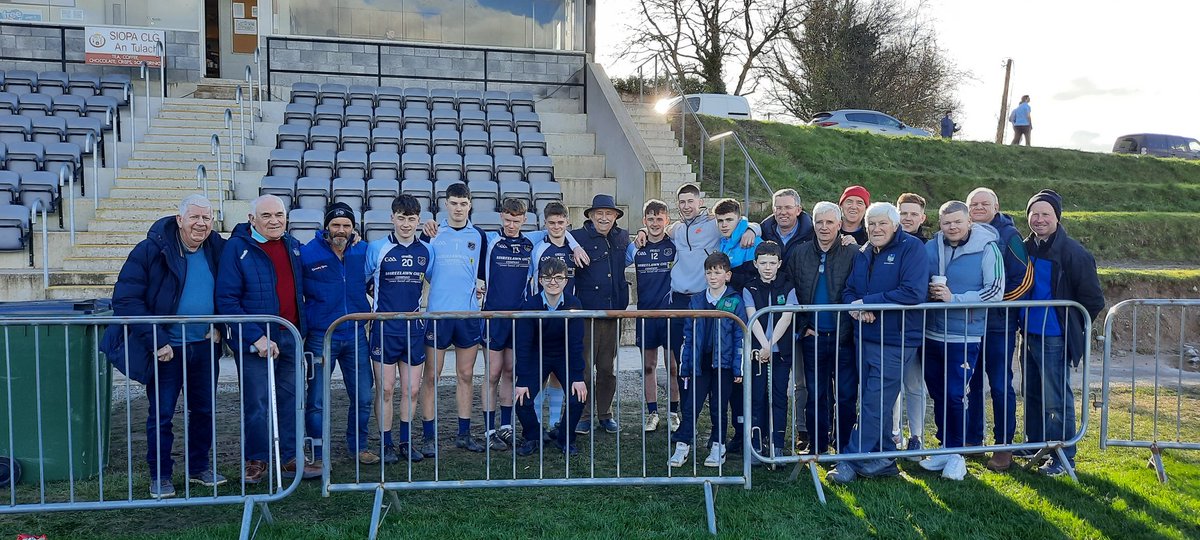 Seldom prouder than yesterday and the Scoil Pol win and the contribution made by players from my beloved Glenroe including Man of the Match Darren Frewen. Delighted to link up with the happy Glenroe group after the game.