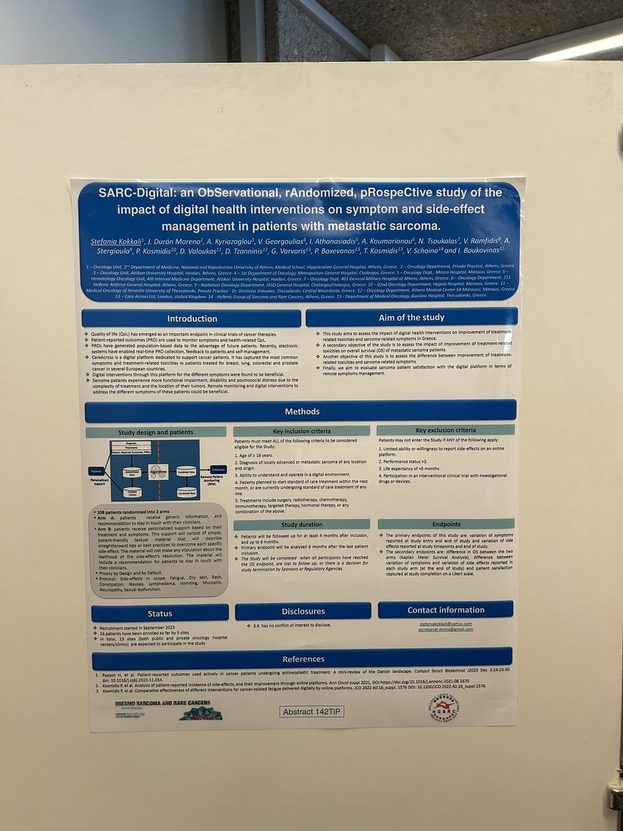 Hellenic Group of Sarcomas and rare tumors tweet media