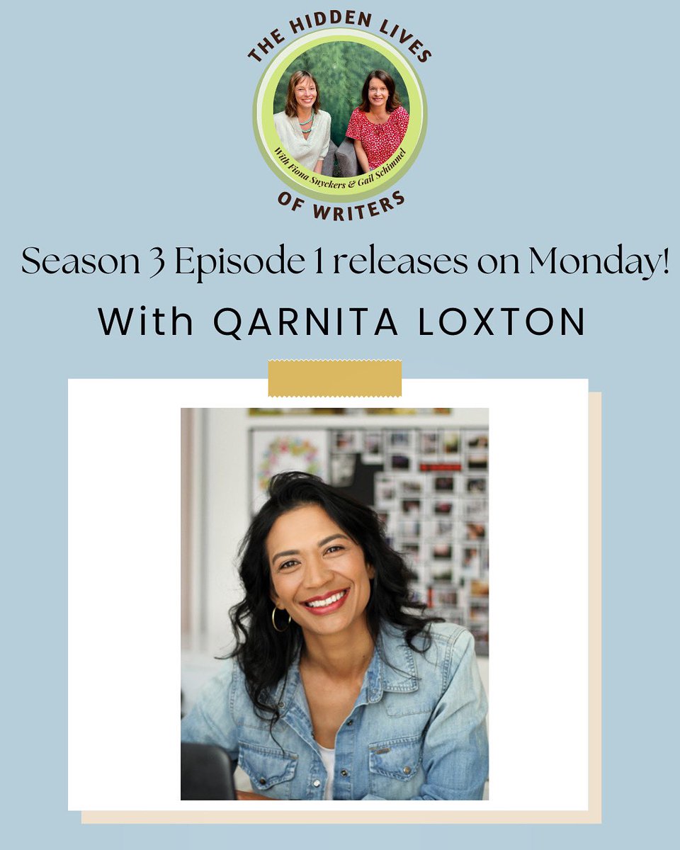 We’re back for EPISODE 1 of SEASON 3 on Monday! 🥳🥳 Join us and award-winning author Qarnita Loxton @QLed as we kick off this exciting new season delving into how and why writers write ✏️