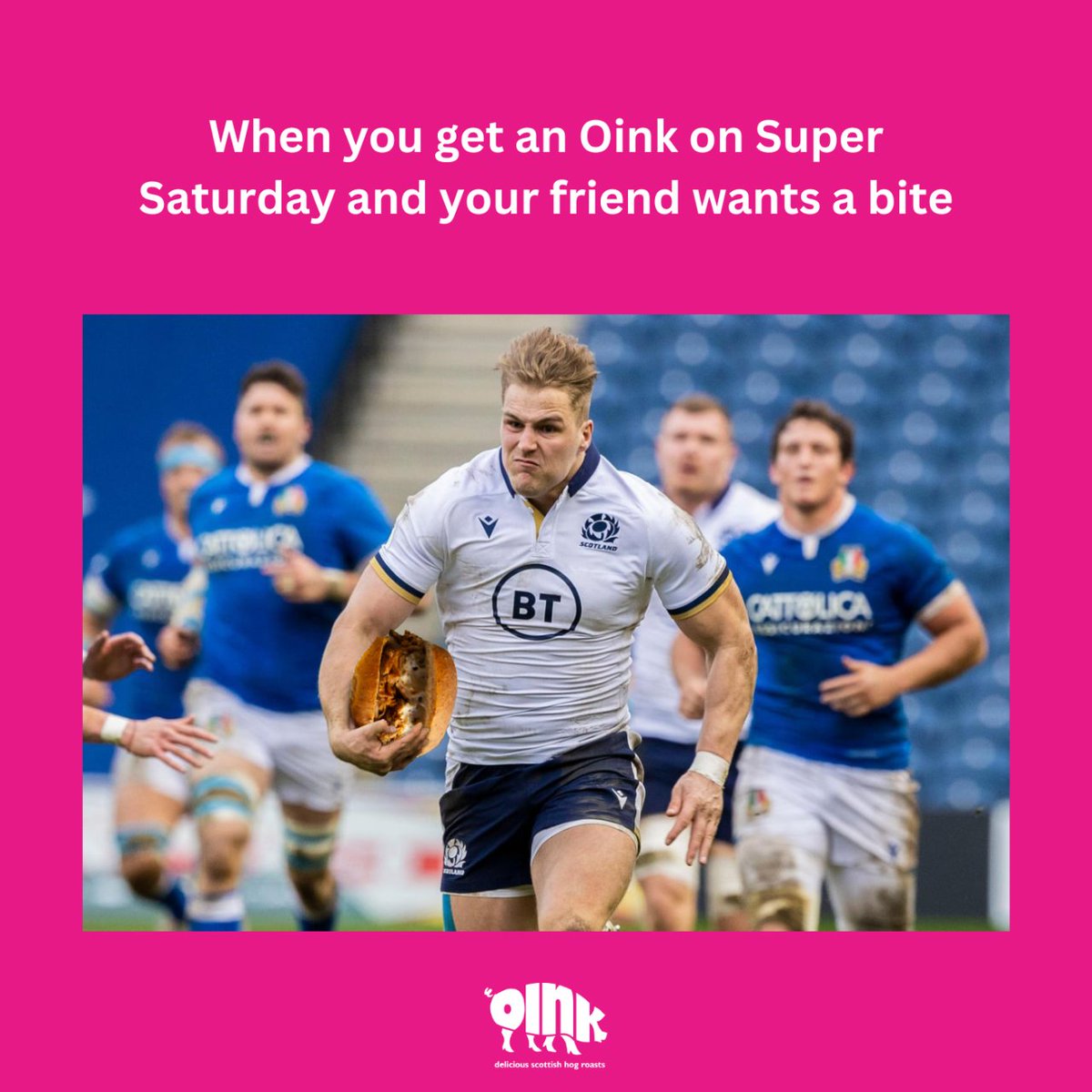 🐷Keep your grubby hands off it...

#asone #scottishrugby #DuhanvanderMerwe #hogroast #edinburghrestaurant