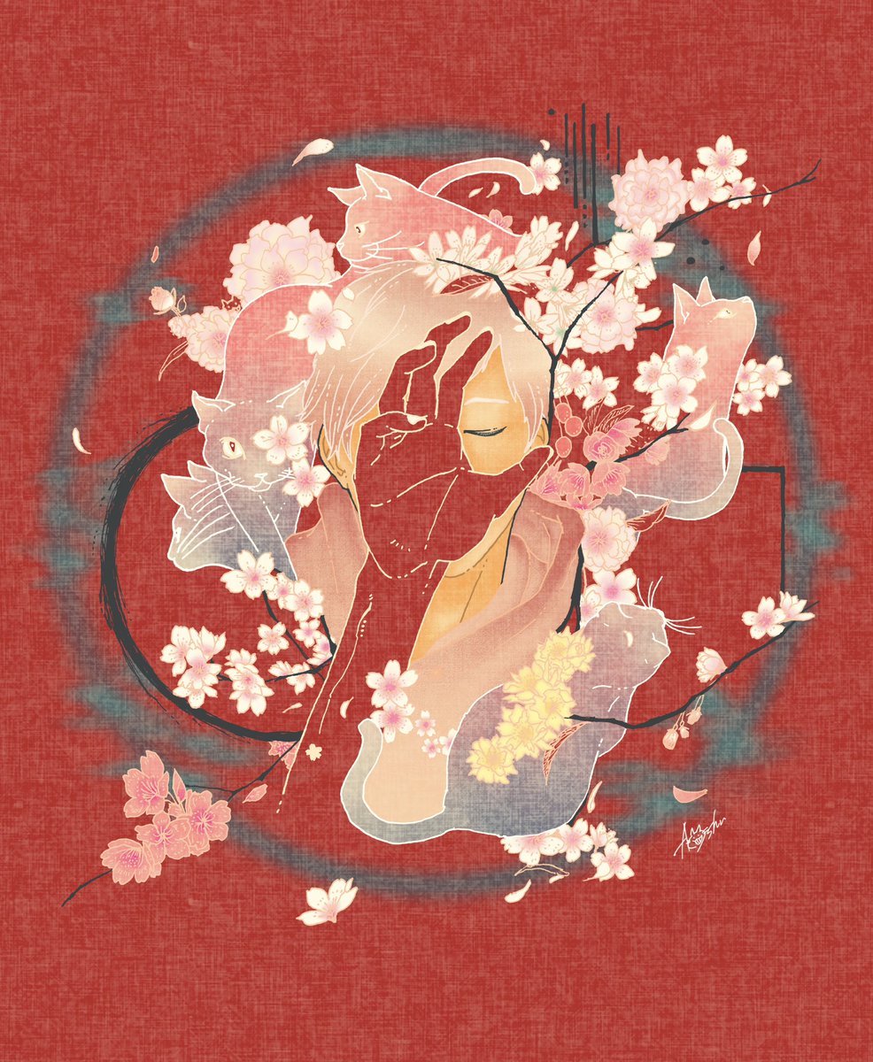 「#作品を持ち寄ってお花見しませんか桜、あるよ 」|Aoshu＊4/7-文房堂アワード展示のイラスト