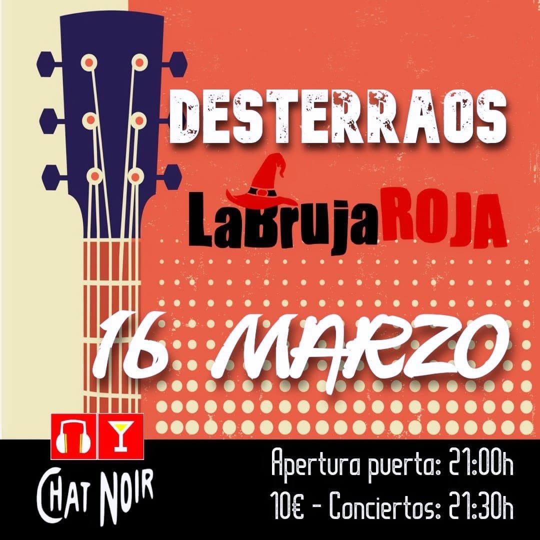 Nos vemos esta noche en Badajoz, Sala Chat Noir <a href="/DesterraosRock/">Desterraos Rock</a>