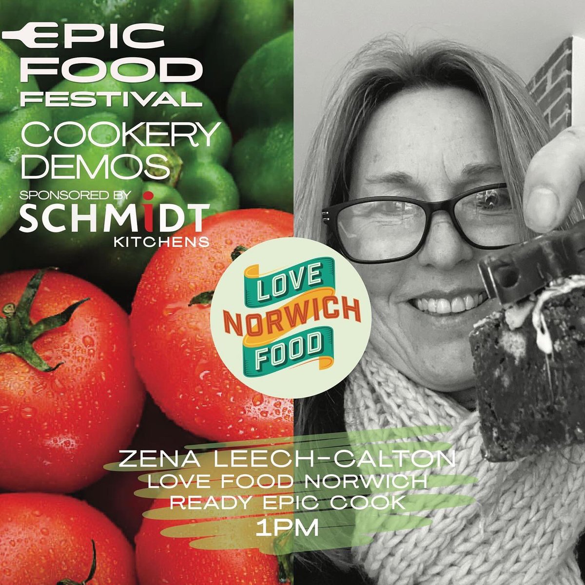 FoodNorwich's tweet photo. Grab your tickets this weekend for the Epic Food Fest - #epicstudionorwich Good Friday March 29th 12-6pm - £5 adult tickets, kids free plus activities and giveaway. I’ll be hosting the Cookery Demo Stage with guest chefs. 
Buy tickets now xxxx https://t.co/mQ9gSIOR5l