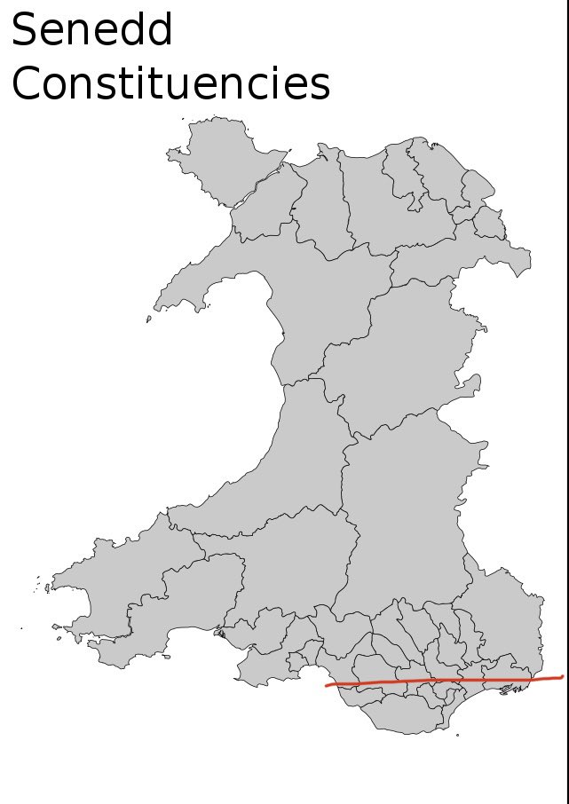 With the exception of Alun Michael, who was first minister for nine months, and was a regional MS for the Mid and West region whilst representing Cardiff South & Penarth at Westminster, Wales has never had a first minister representing an area north of this line.