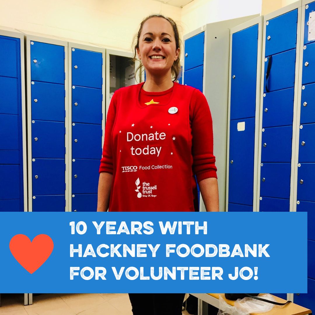 Jo Chilton has been volunteering at Hackney Foodbank for a decade packing and distributing emergency food parcels. She said: “I’ve done the full gambit when it comes to volunteering.' buff.ly/3TzKAVh