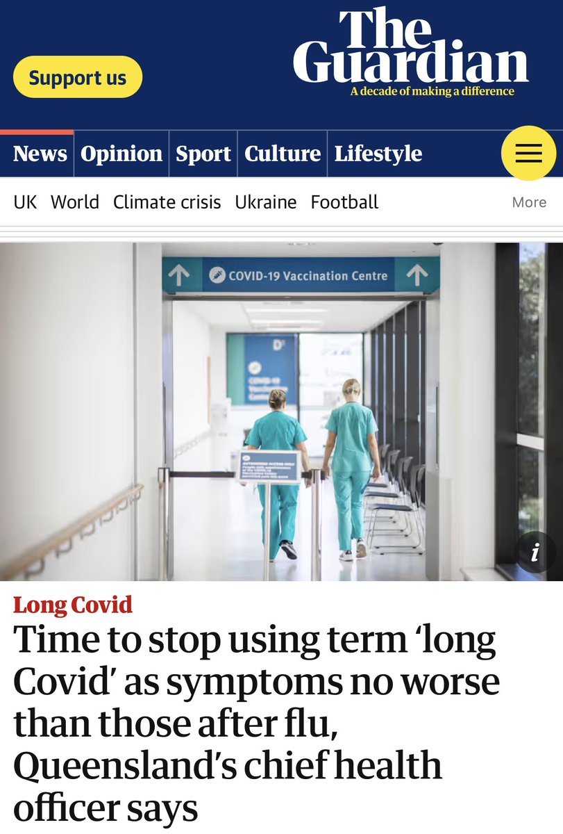 There’s a wealth of quality data about long COVID from around the world - including the Parliamentary Health Committee’s report from last year. It’s disappointing to see The Guardian give such credence to a pretty poor piece of unpublished medical research.
