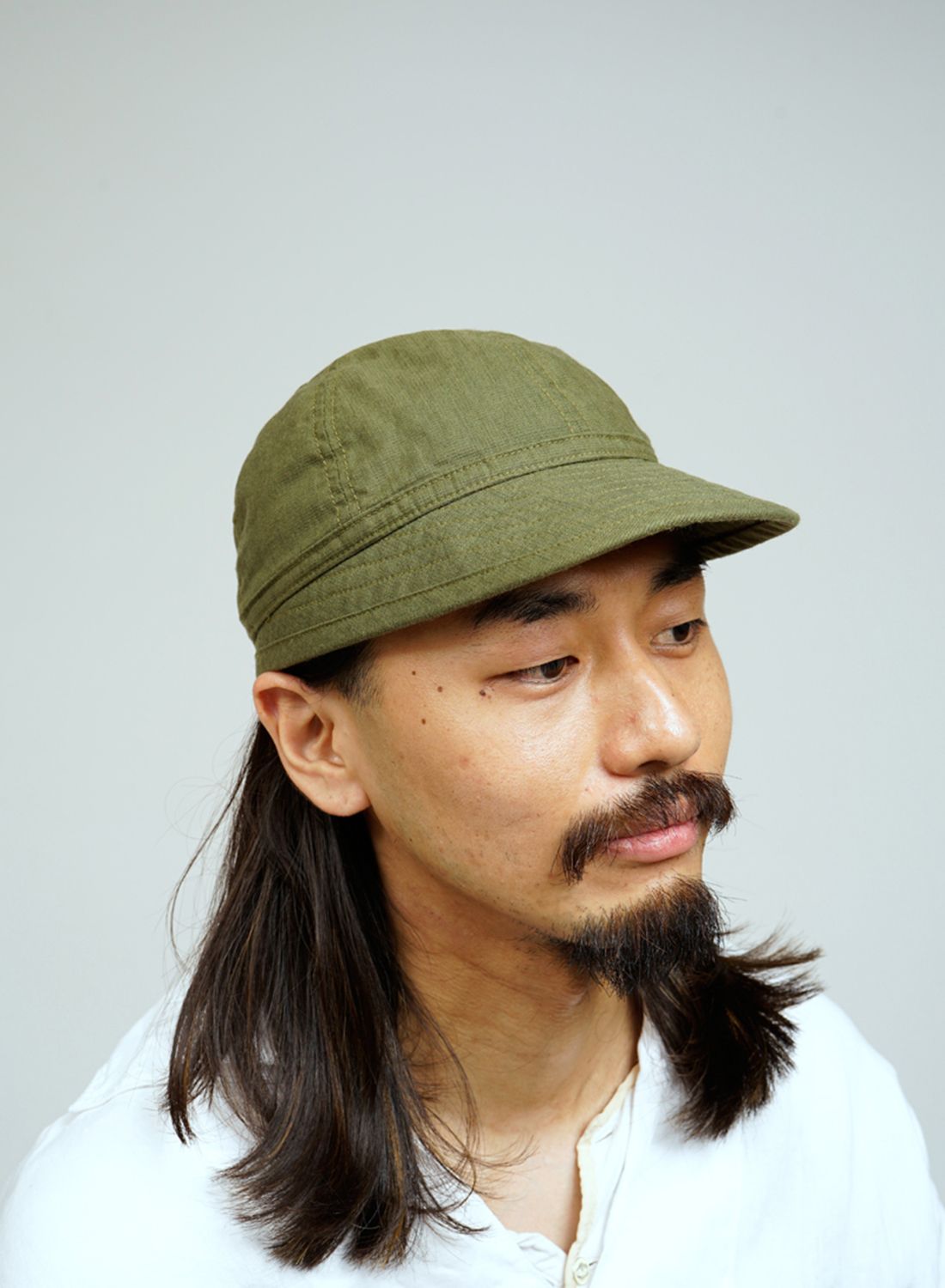 新品未使用 Nigel Cabourn US ARMY CAP グリーン - メルカリ