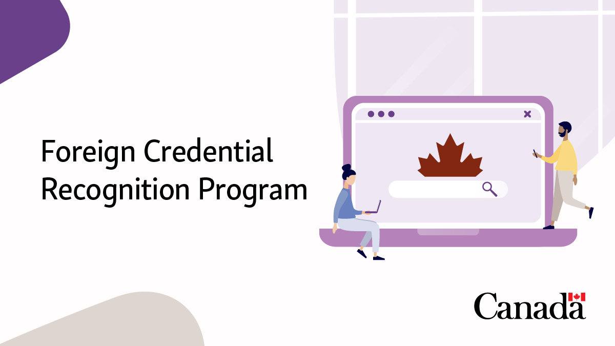 CitImmCanada's tweet photo. Wondering if you’ll be able to work in your field in Canada? The Foreign Credential Recognition Tool can help you navigate regulated professions! Answer a few quick questions and get started today: https://t.co/w7vOyG4P2E https://t.co/Ul7RmXHO3q