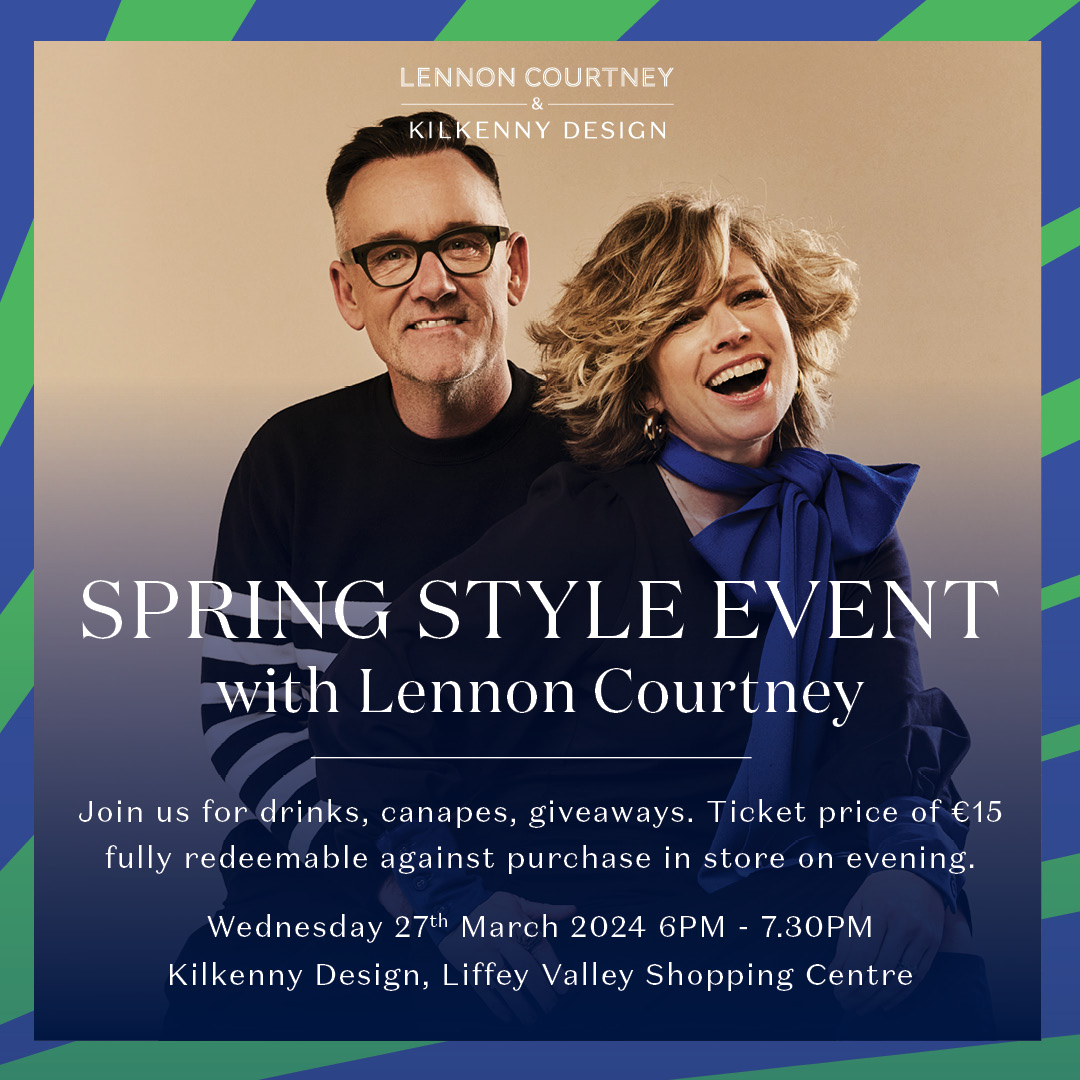 💚💙 You're Invited 💚💙 Join us for a VIP Spring Style Event with Sonya Lennon & Brendan Courtney. Style, Sip & Socialise with drinks, canapes & giveaways plus a special discount on the evening. Ticket of €15 fully redeemable in-store on the evening. bit.ly/3TgSWQ6