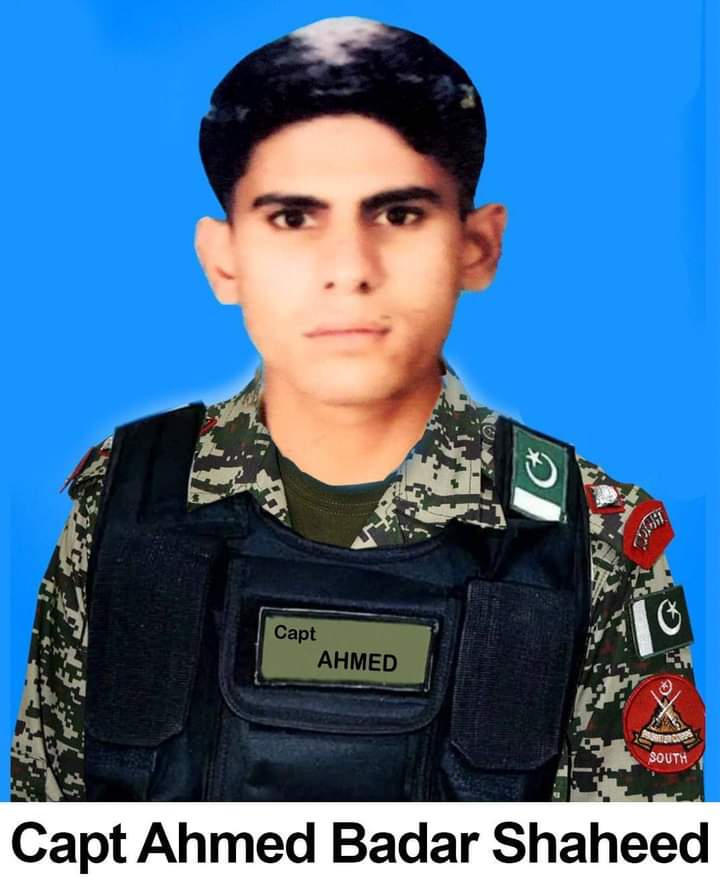 16 مارچ 2024، چھ دہشت گردوں کے ایک گروپ نے شمالی وزیرستان کے ضلع میر علی کے علاقے میں سیکورٹی فورسز کی ایک چوکی پر حملہ کیا۔ پاک فوج کا ایک لیفٹیننٹ کرنل اور ایک کیپٹن سمیت پانچ جوان شہید
اللہ تعالیٰ شہداء کی مغفرت فرمائے اور لواحقین کو صبر جمیل عطا فرمائے آمین ثمہ آمین