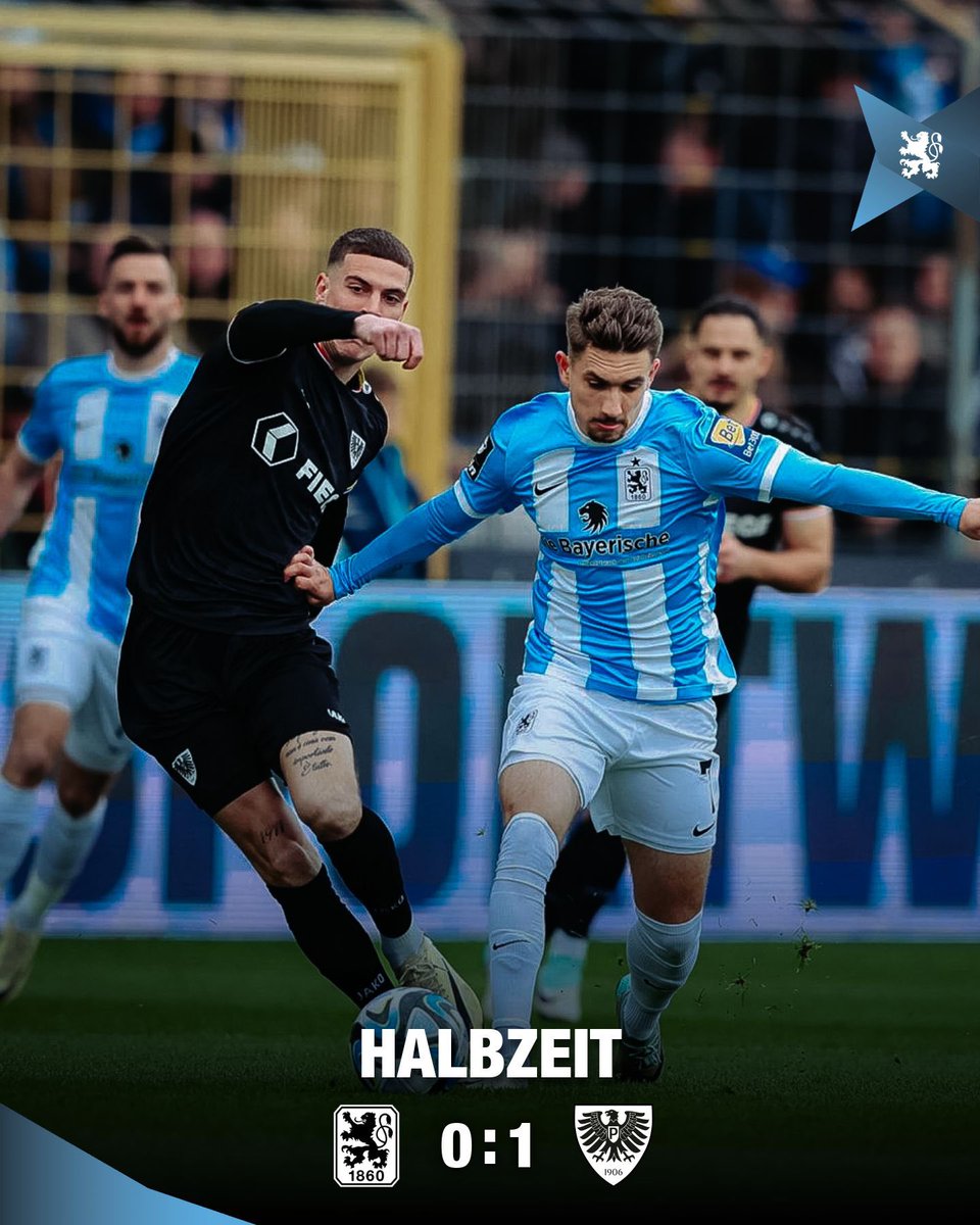 TSV1860's tweet photo. ⏸️ Halbzeit in Giesing! Münster führt gegen die Löwen mit 1:0…
#M60SCP #tsv1860 #ELIL #GemeinsamFürSechzig #EinTeamEinWeg https://t.co/b1HIZBMVGZ