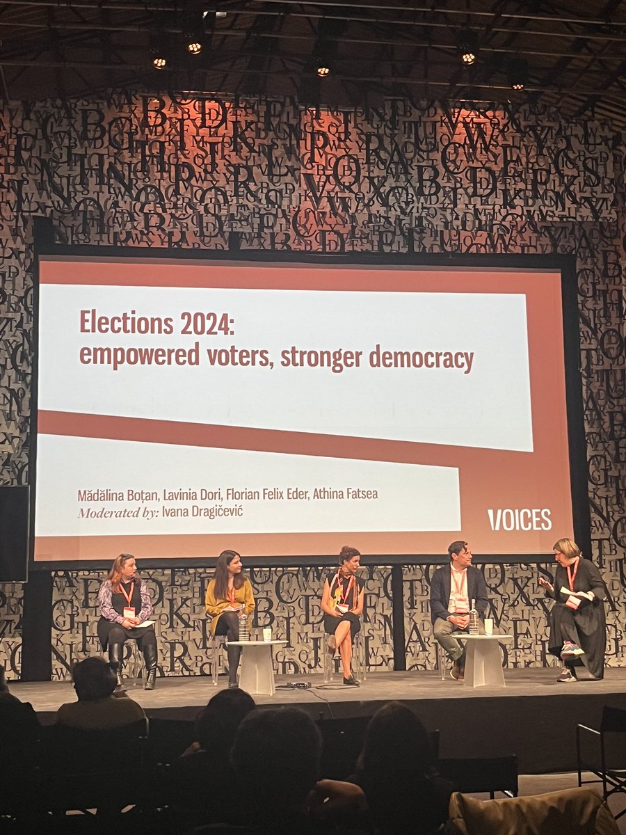 #voices2024

As young people don't have access to politics, they turn to social media, especially #TikTok 📲
@Voices_Fest @ivdragicevic